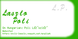 laszlo poli business card